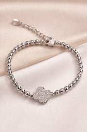 Silver Clove Magnetic Bracelet