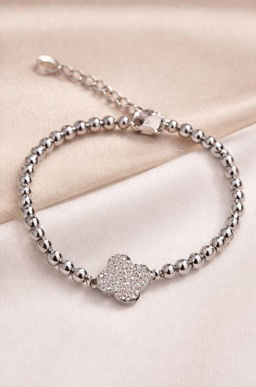 Silver Clove Magnetic Bracelet