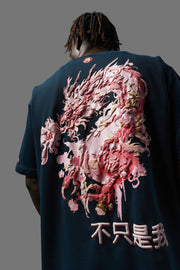 Year of Dragon T-Shirt Denim Blue