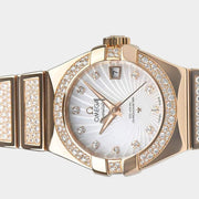 Omega Constellation Ladies Red gold / 27 mm / Box&Papers / 123.55.27.20.55.004