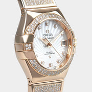Omega Constellation Ladies Red gold / 27 mm / Box&Papers / 123.55.27.20.55.004