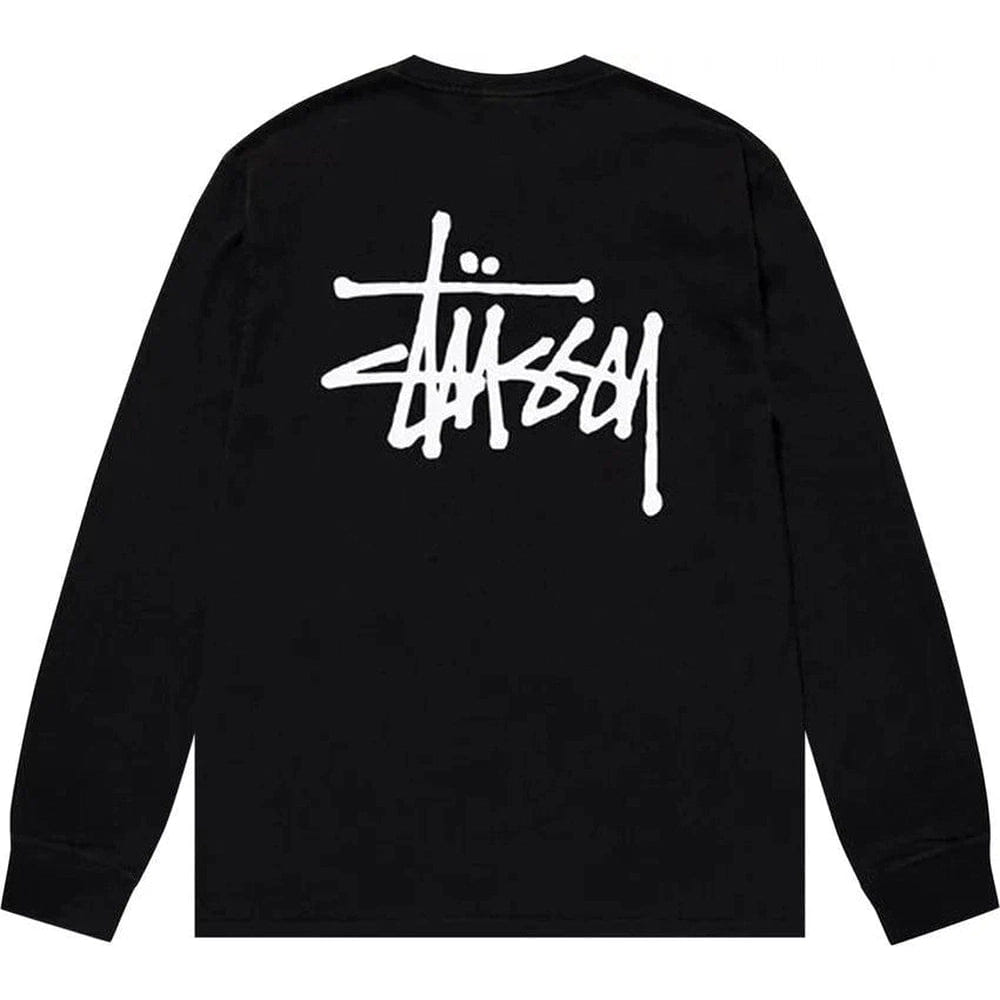 Stussy Basic Long-Sleeve Tee 'Black'
