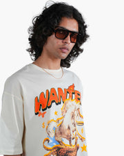 The Wild West - Off-White Mercerized Cotton Oversized T-shirt