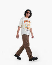 The Wild West - Off-White Mercerized Cotton Oversized T-shirt