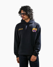 Ruthless - Black Oversized Printed Hoodie
