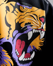 Ruthless - Black Oversized Printed Hoodie