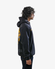 Ruthless - Black Oversized Printed Hoodie