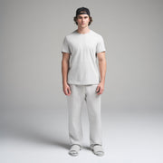 SKIMS COTTON MENS CLASSIC T-SHIRT | LIGHT HEATHER GREY