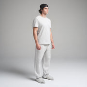 SKIMS COTTON MENS CLASSIC T-SHIRT | LIGHT HEATHER GREY