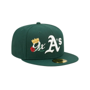 New era green Oakland athletics 59fifty Fitted Cap