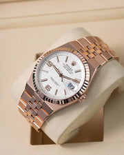 Rolex | Land-Dweller | 127335 | Rose gold | 40 mm | White | Automatic