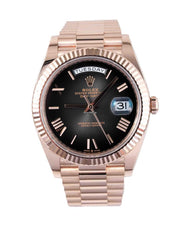 Rolex | Day-Date | 228235 | Rose gold | 40 mm | Grey | Automatic