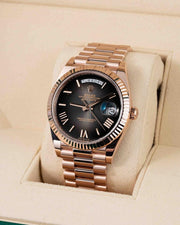 Rolex | Day-Date | 228235 | Rose gold | 40 mm | Grey | Automatic