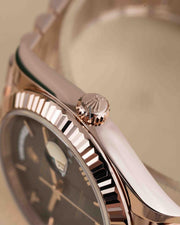 Rolex | Day-Date | 228235 | Rose gold | 40 mm | Grey | Automatic