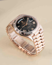 Rolex | Day-Date | 228235 | Rose gold | 40 mm | Grey | Automatic