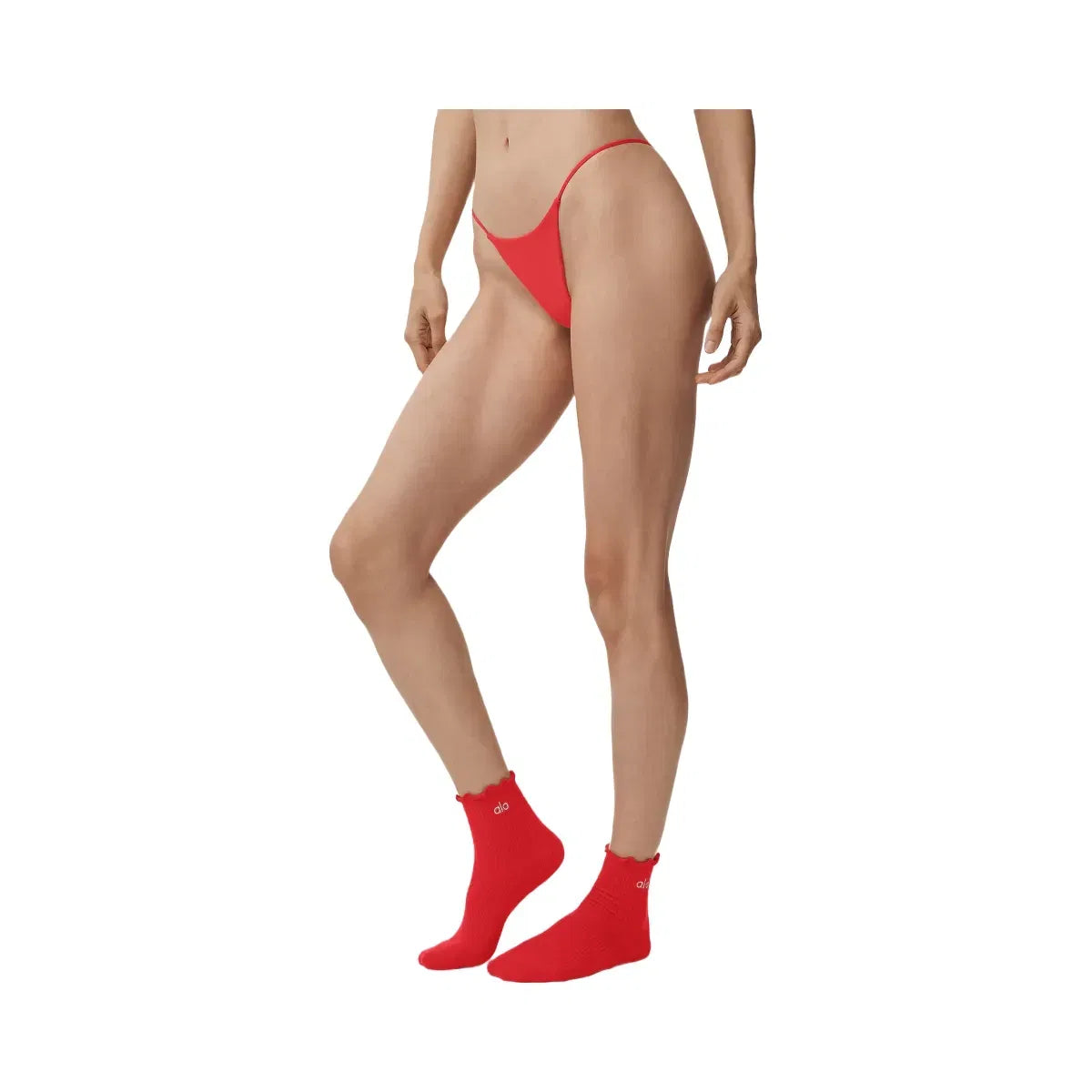 Alo Women's Airmesh Venus Thong - Bright Red