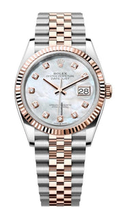 Rolex | Datejust | 126231 | Steel | 36 mm | Rose gold | Mother of pearl | Automatic