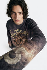 Stormbound Lilac Full Sleeve Waffle T-Shirt