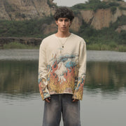 Duo Dragon Full Sleeve Waffle T-Shirt