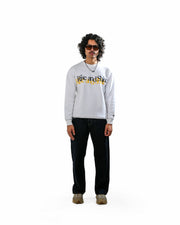 Rise & Shine - White Relaxed Men's Sweatshirt