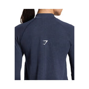 Gymshark Vital Long Line Top - Heavy Blue Marl