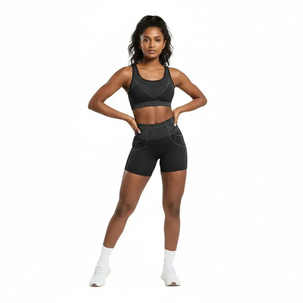 Gymshark Apex Seamless Shorts - Black/Graphite Grey