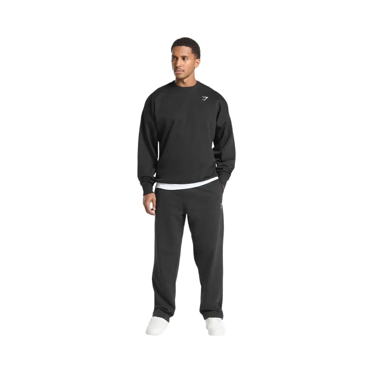 Gymshark Oversized Crest Crew - Black