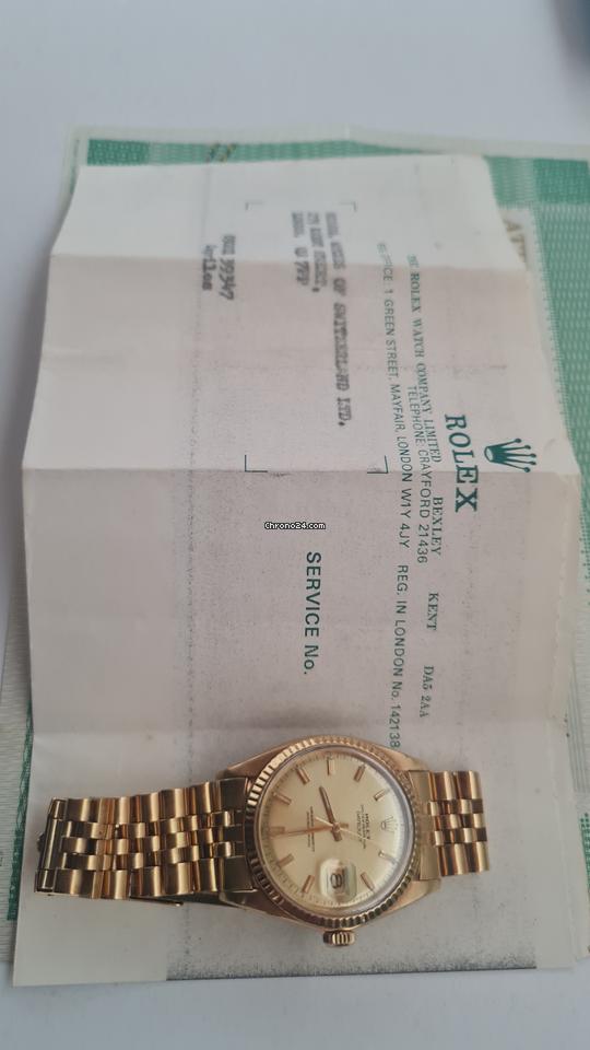 Rolex | Datejust | 2868684 | Yellow gold | 36 mm | Yellow gold | Gold | Automatic