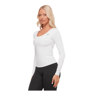 Gymshark Twist Back Long Sleeve Top White