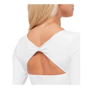 Gymshark Twist Back Long Sleeve Top White