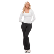 Gymshark Twist Back Long Sleeve Top White