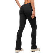 Gymshark Lifting Dipped Waistband Flared Leggings Black