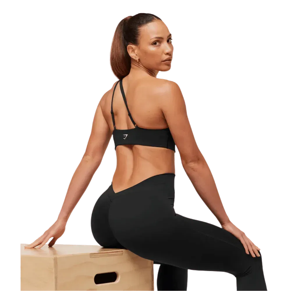 Gymshark Lifting Dipped Waistband Flared Leggings Black