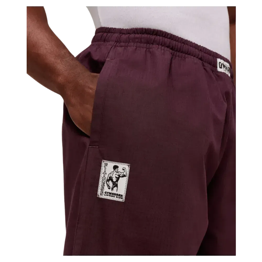 Gymshark Straight Leg Pumper Pants Oversized Fit Cherry Purple