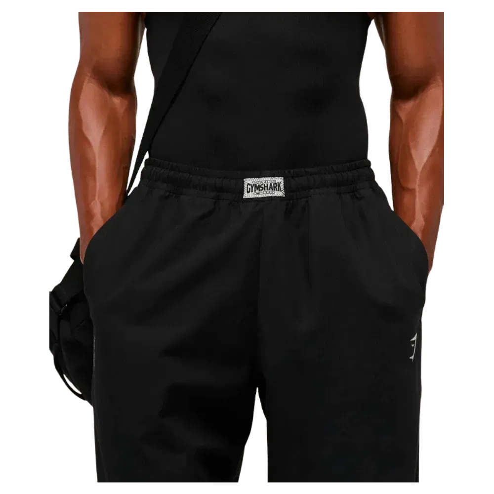 Gymshark Straight Leg Pumper Pants Oversized Fit Black