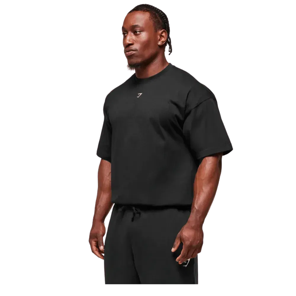 Gymshark Forged By Iron T-Shirt Extreme Oversized Fit Black