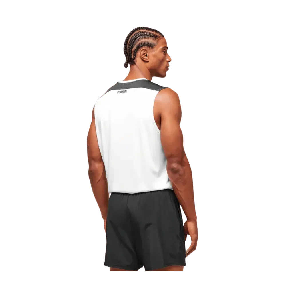 Gymshark Arrival Block Tank Regular Fit White
