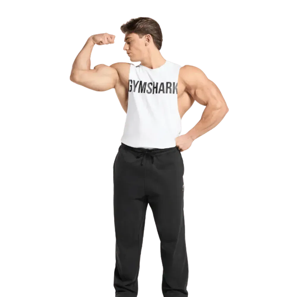 Gymshark Prime Drop Arm Tank White