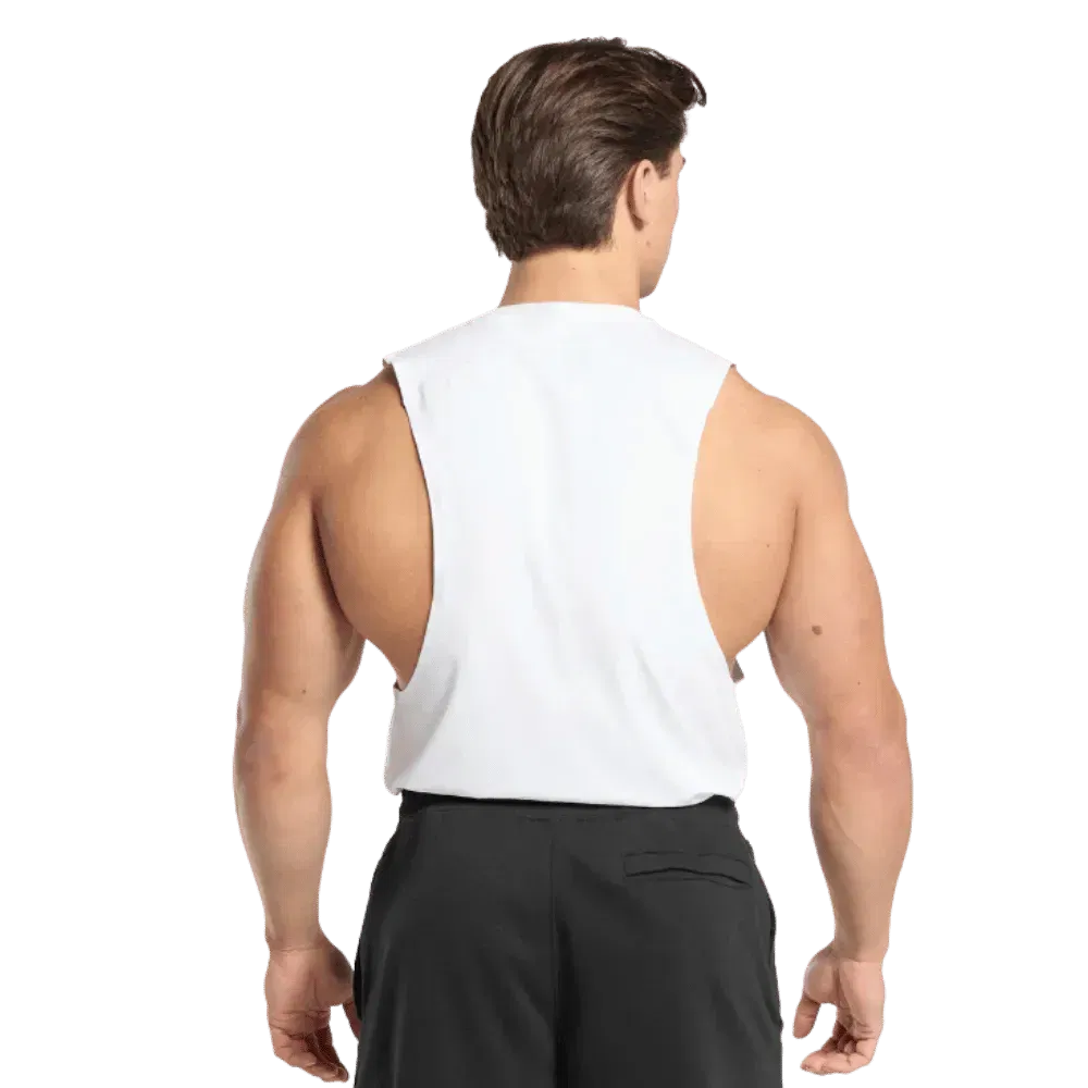 Gymshark Prime Drop Arm Tank White