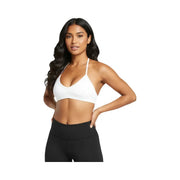 Gymshark Minimal Halterneck Sports Bra - Light Support White