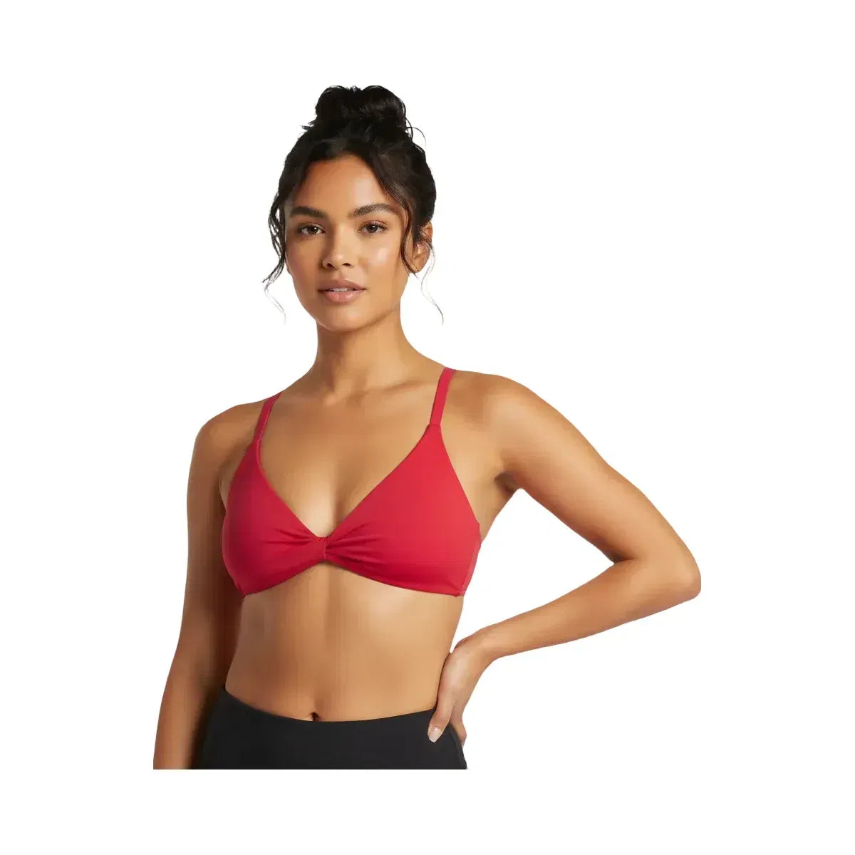 Gymshark Twist Front Bralette - Light Support Carmine Red