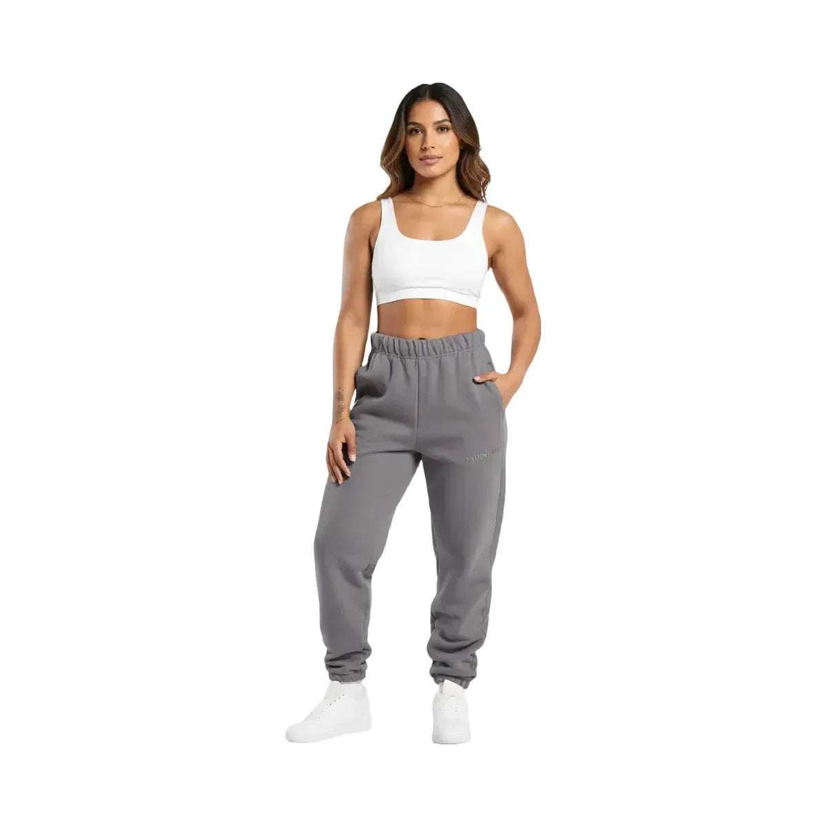 Gymshark Embroidered Oversized Jogger Brushed Grey