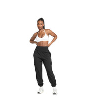 Gymshark Fleece Cargo Joggers Black