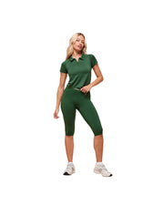 Gymshark Retro Seamless Midi Polo Classic Green