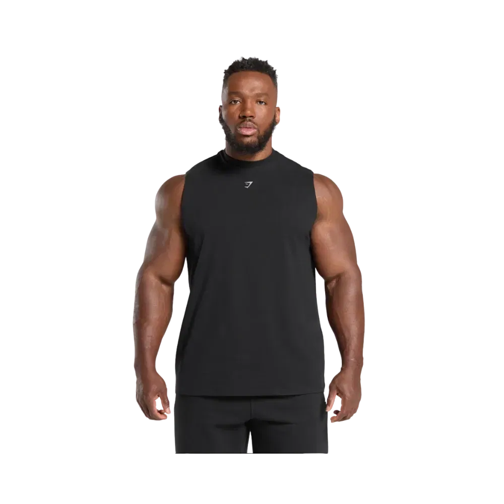 Gymshark Heavy Duty Tank Oversized Fit Black