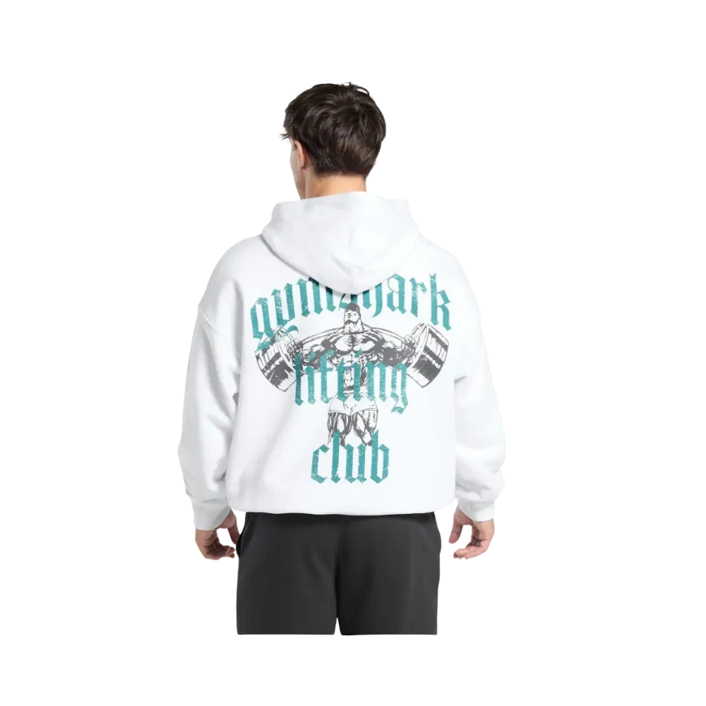 Gymshark Lifting Club Hoodie Oversized Fit White
