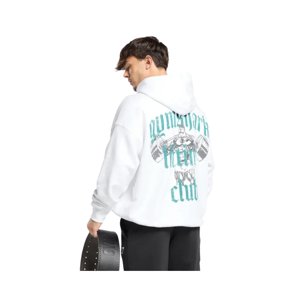 Gymshark Lifting Club Hoodie Oversized Fit White