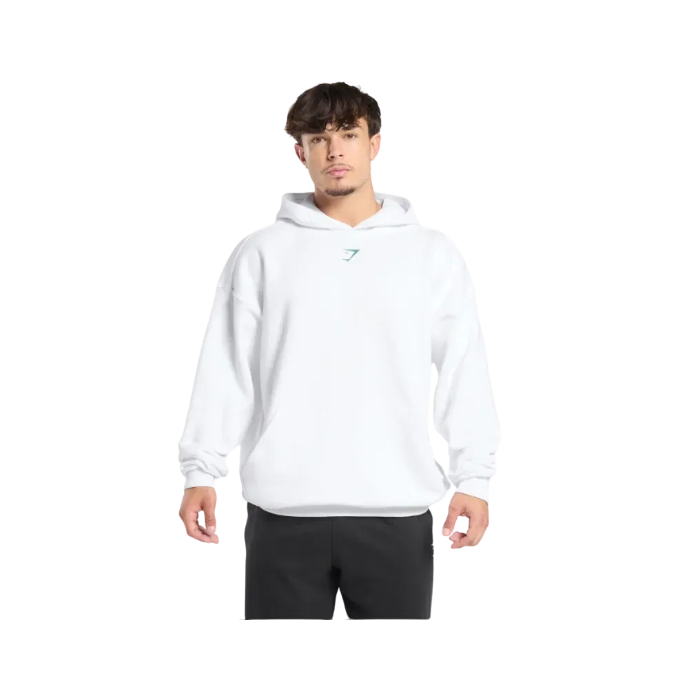 Gymshark Lifting Club Hoodie Oversized Fit White