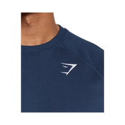 Gymshark Crest Sweatshirt Slim Fit Navy