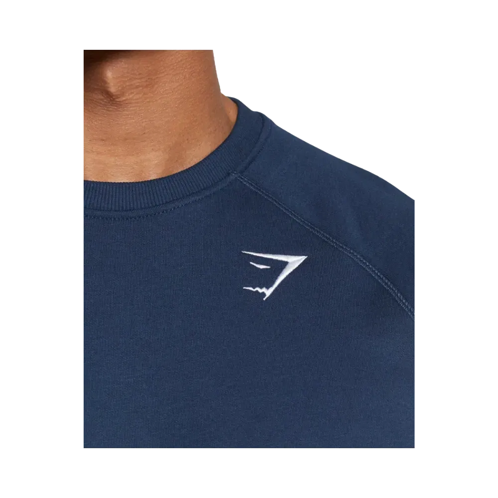 Gymshark Crest Sweatshirt Slim Fit Navy